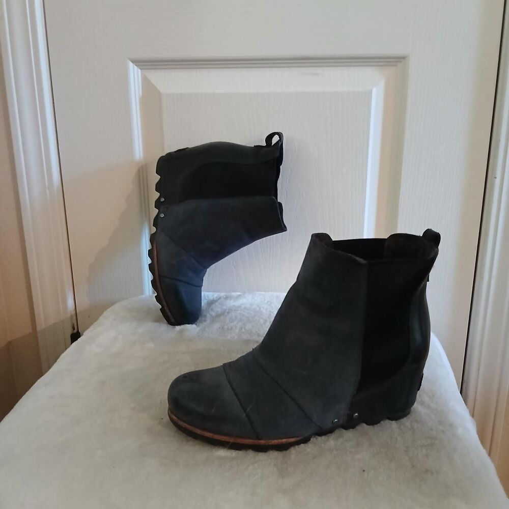 Sorel Back 7 Navy Lea Wedge Chelsea Boosts 8 Edgy Indie Grunge Preppy Gorpcore